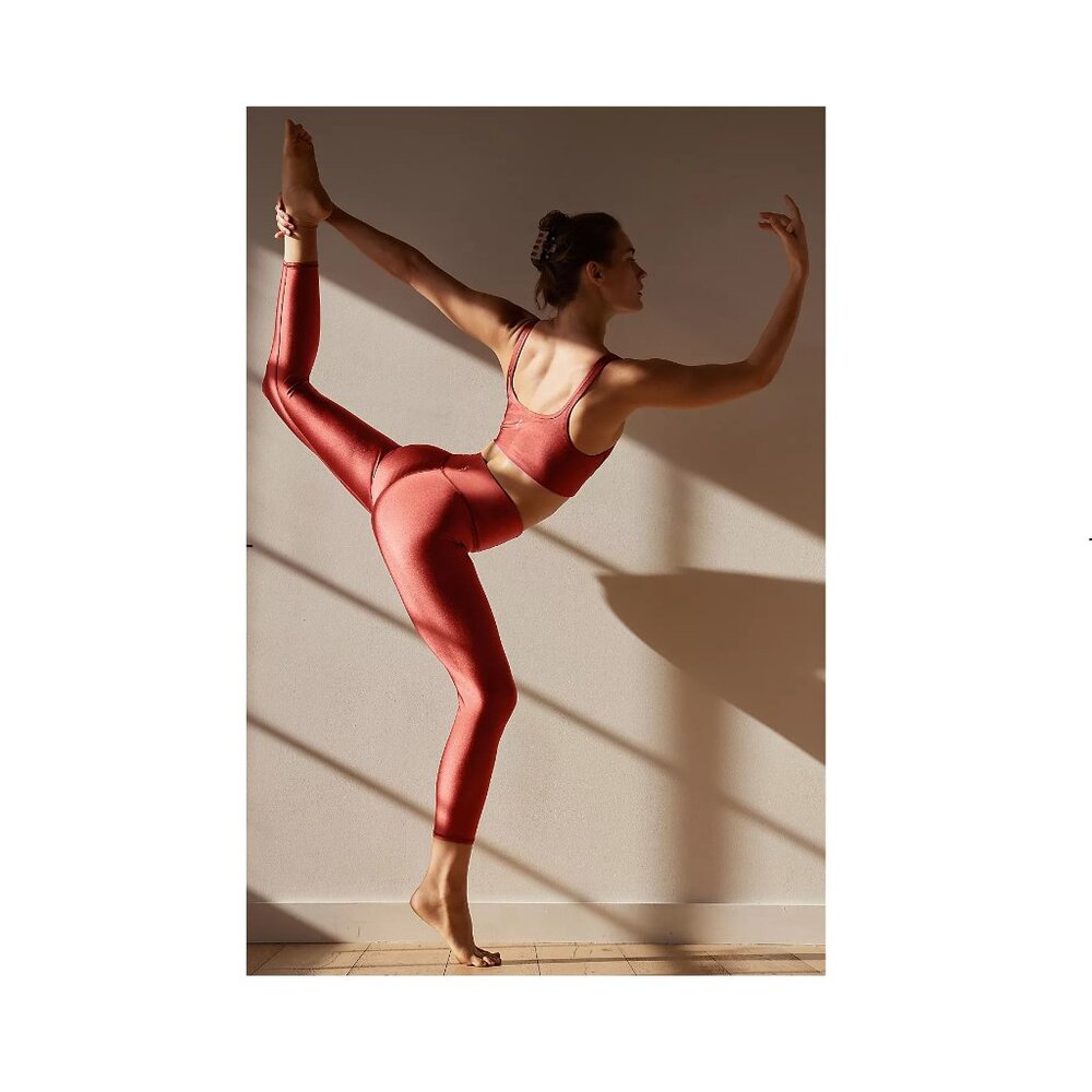 Free‎ People Movement Shine Bright Legging in Cognac, Size M, NWT